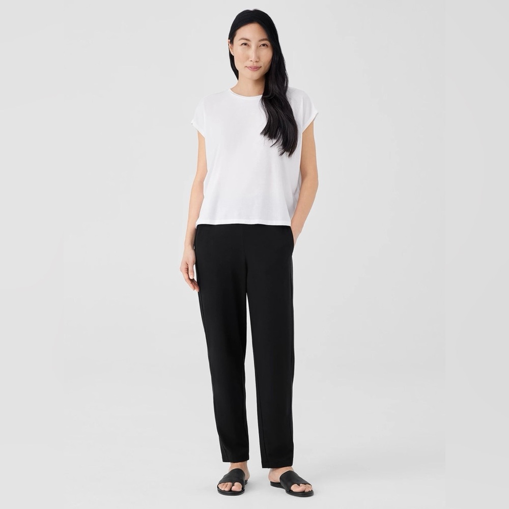 Eileen Fisher Wide-Leg Black Pants